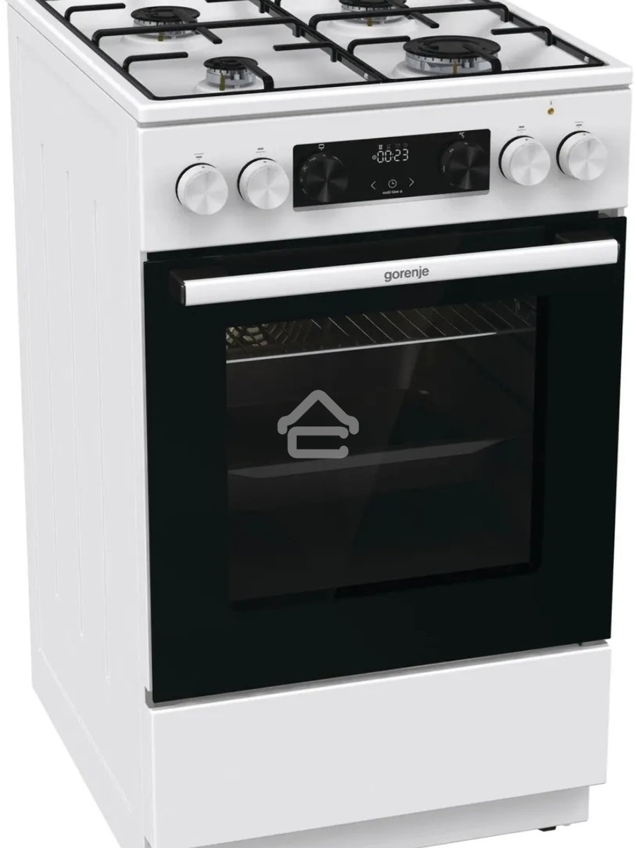 Плита комбинированная Gorenje GK5C60WJ белый, конфорок 4 газовых, духовка 62 л, 50 см x 85 см x 59.4 см
