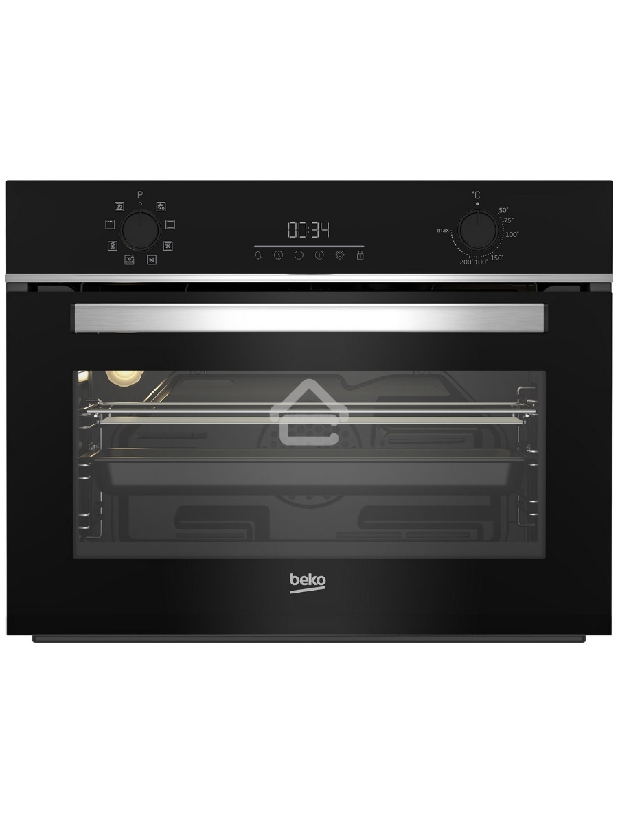 Духовой шкаф электрический Beko BBCM13300X, черный/серебристый