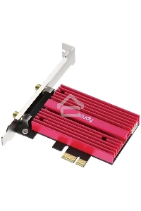 Сетевой адаптер Wi-Fi + Bluetooth Cudy WE4000 АХ5400 PCI Express (ант.внеш.съем) 1ант.