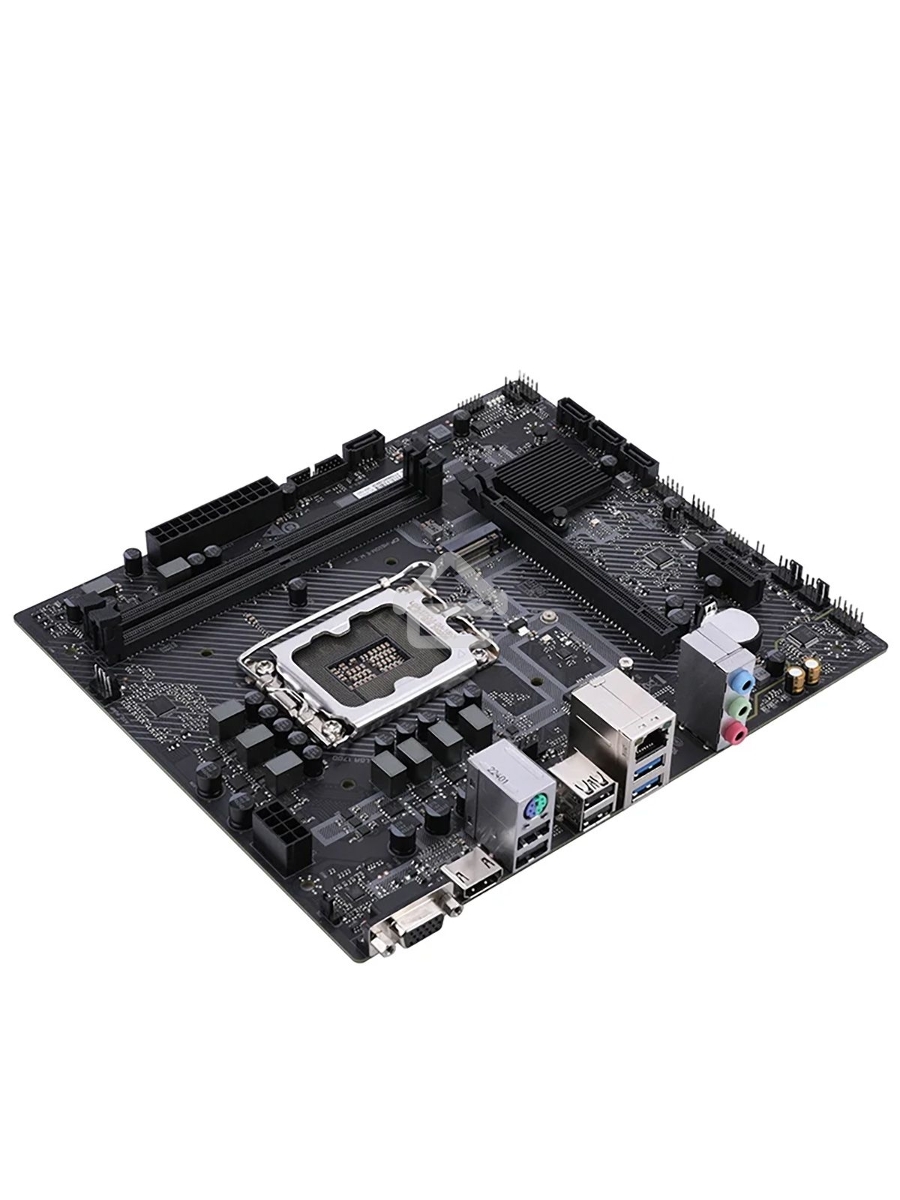 Материнская плата Colorful H610M-E M.2 V20, LGA 1700, Intel H610, 2xDDR4, 4xSATA, 1xM.2, 1xPCIe 4.0 x16, 1xDP, 1xHDMI, 1xVGA, 1x 1Gb LAN, 2xUSB-A 3.2 Gen 1, 4xUSB 2.0, 3x3.5 мм, 5.1, mATX