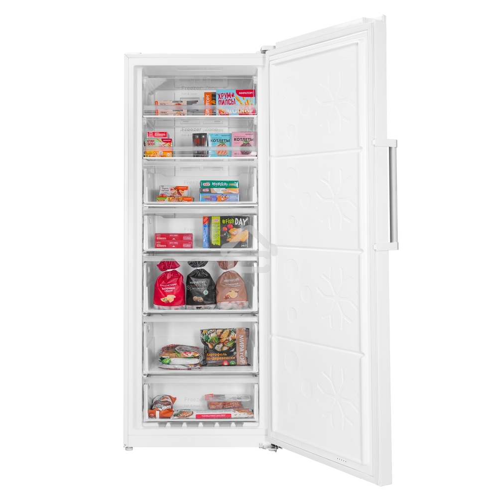 Морозильная камера Maunfeld MFFR185W, белый, 380л, 7 ящиков