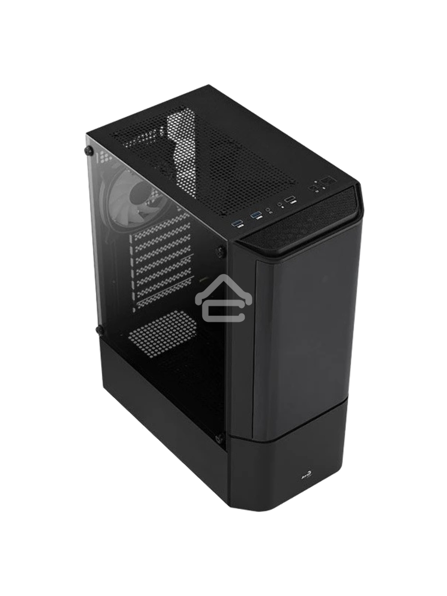 Корпус MidTower Aerocool / Formula Quantum-G-BK-v2 (черный) без Б/п, ATX 3FRGB Fan on front panel