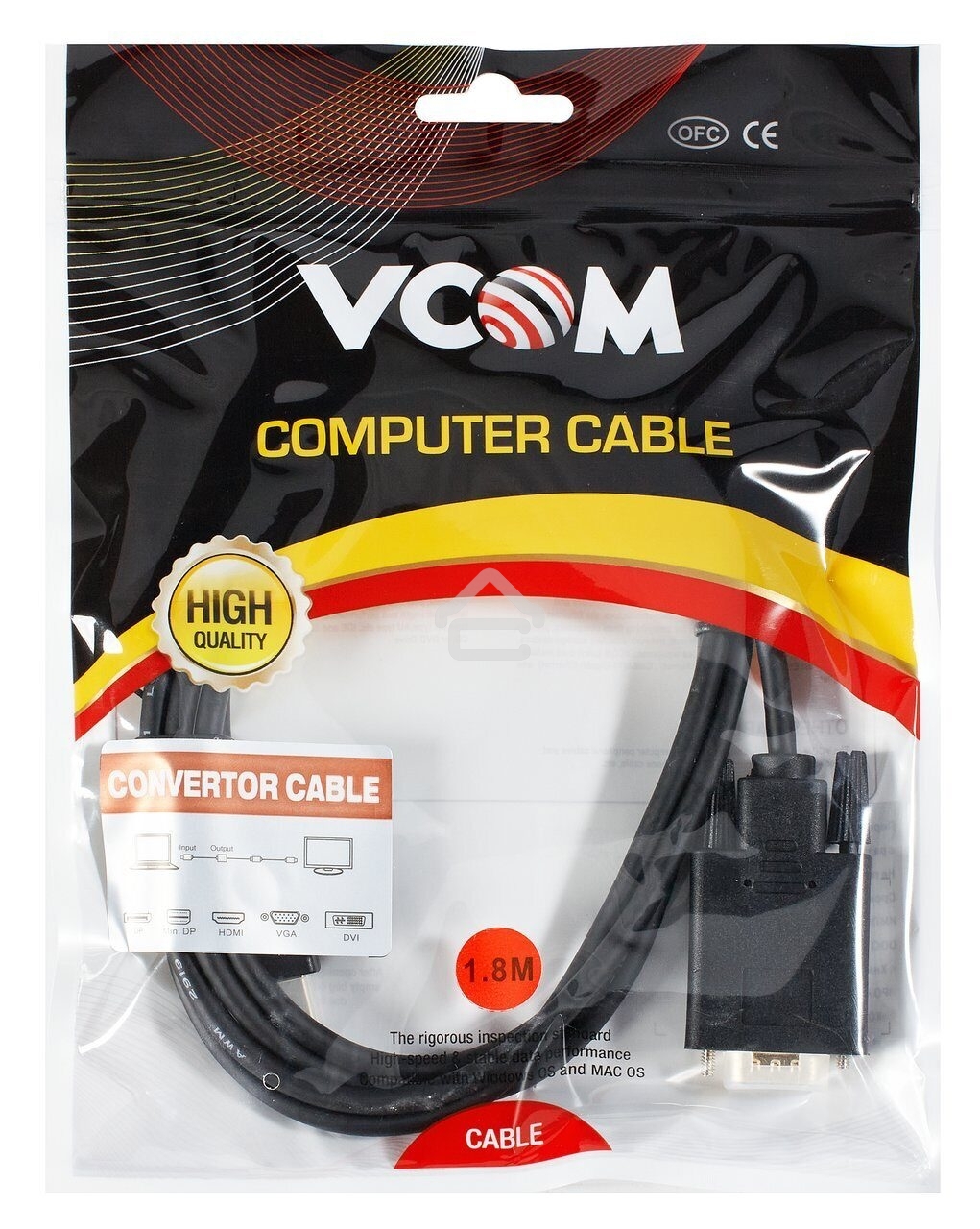 Кабель-переходник VCOM CG596-1.8M HDMI --> VGA_M/M 1,8 м