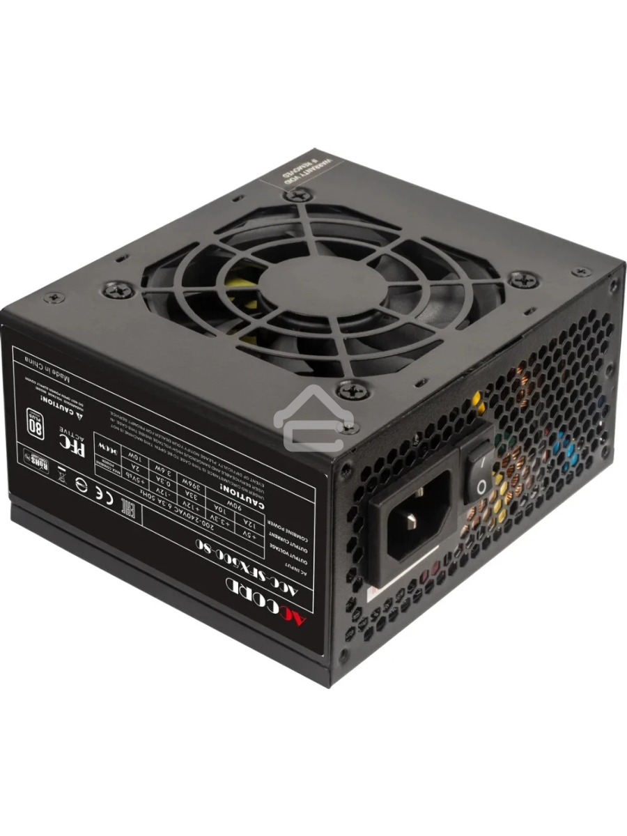 Блок питания Accord  ACC-SFX500-80 SFX, 500Вт, 80мм, черный