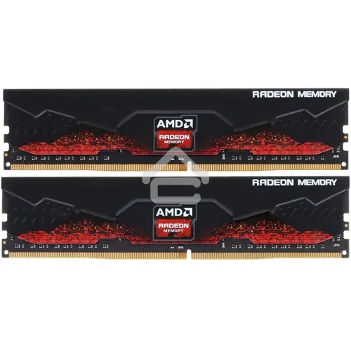 Оперативная память AMD Radeon R7, DDR4, 16GB (2x8GB), 2666MHz, CL16, DIMM, с радиатором, черный
