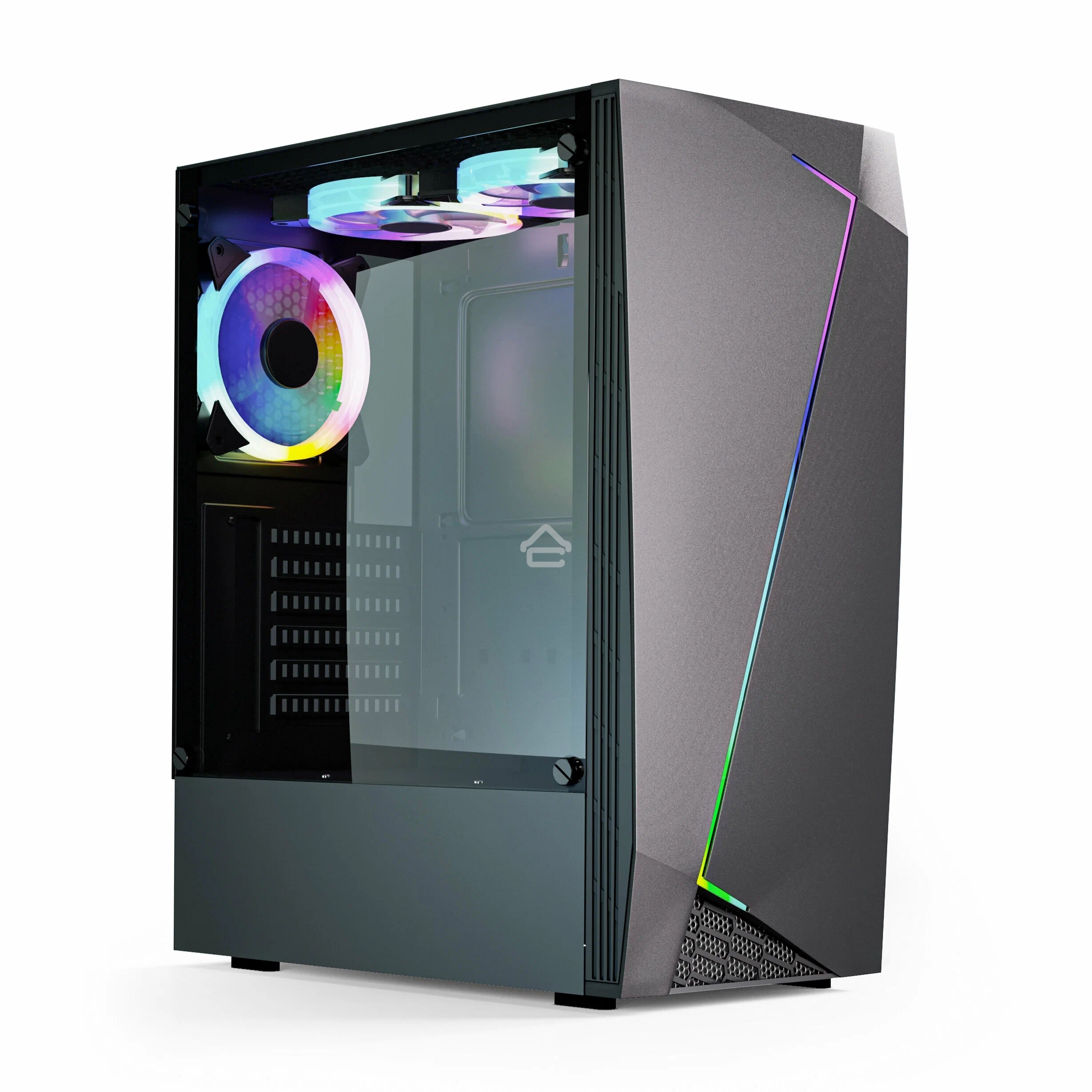 Компьютерный корпус ABR GQ-2 (8018) (USB 3.0X1 + USB 2.0 X2+audio)