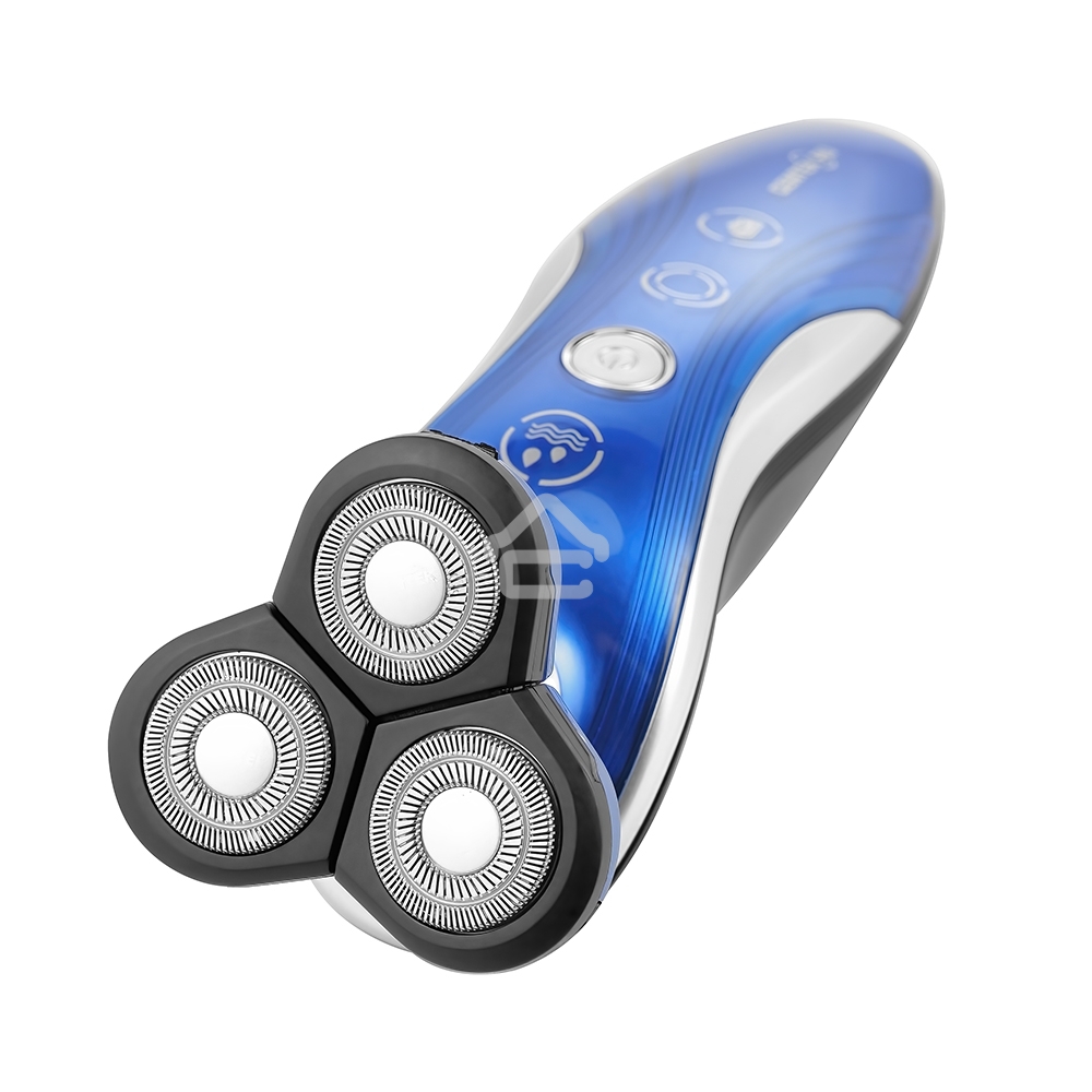 Электробритва Centek CT-2170 (синий) ротор 3D, влажное бритье, 3 плав.головки, 2-ные лезвия, до 50 мин раб