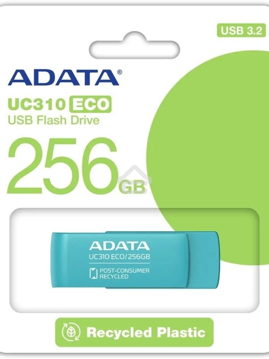 Флеш диск ADATA UC310E 256Gb USB 3.2 Gen1 зеленый UC310E-256G-RGN