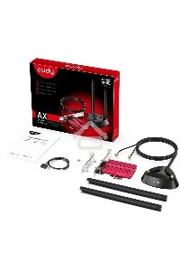 Сетевой адаптер Wi-Fi + Bluetooth Cudy WE4000 АХ5400 PCI Express (ант.внеш.съем) 1ант.