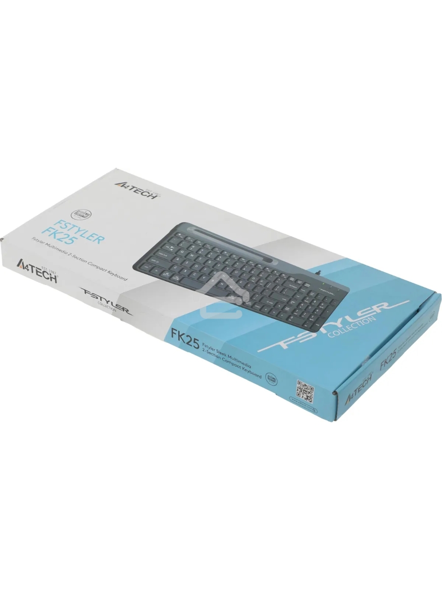 Клавиатура A4Tech Fstyler FK25 проводная, USB, черный/серый