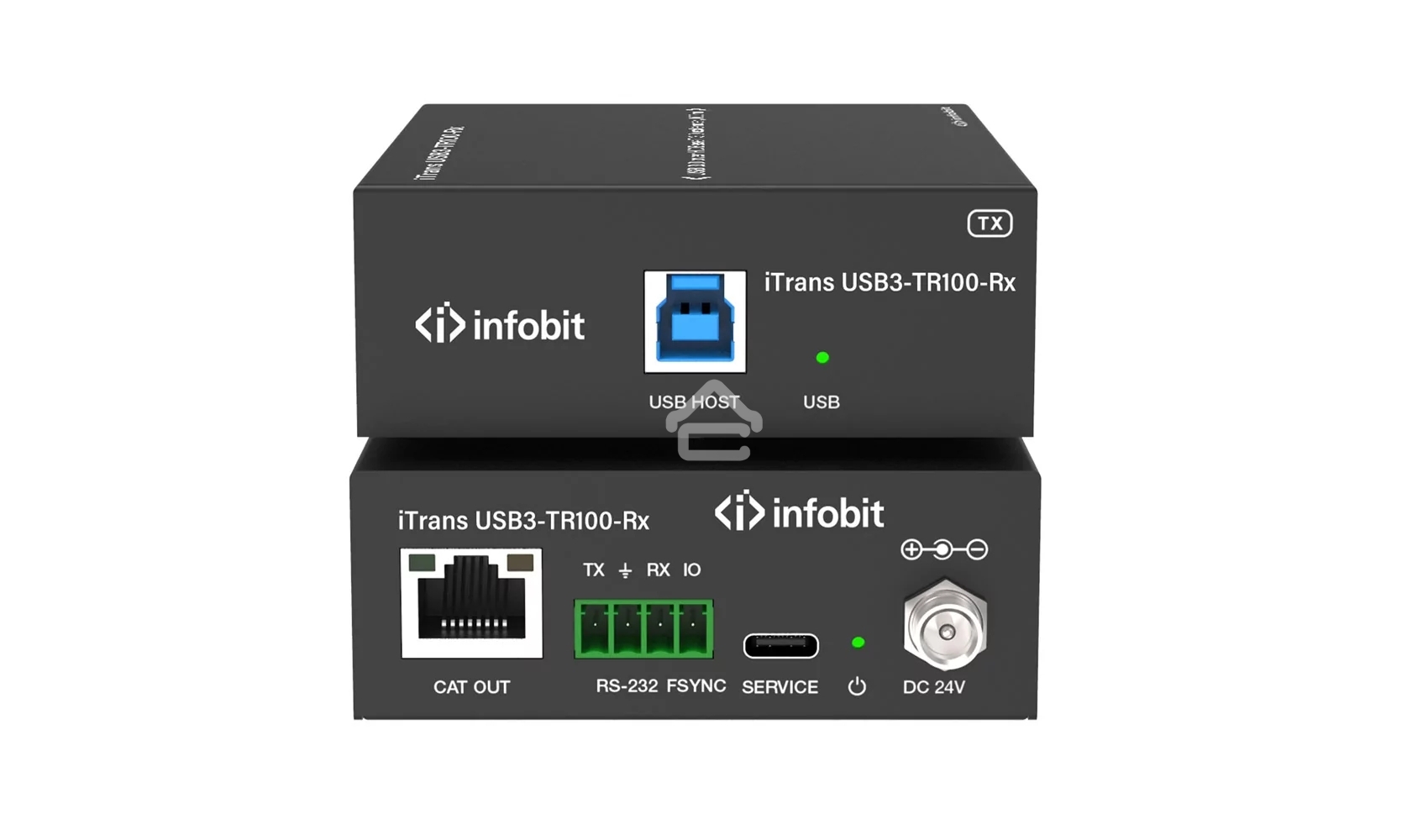 Удлинитель сигнала Infobit iTrans USB3-TR100 USB 3.0 (Tx + Rx) до 100 метров HDBaseT 3.0