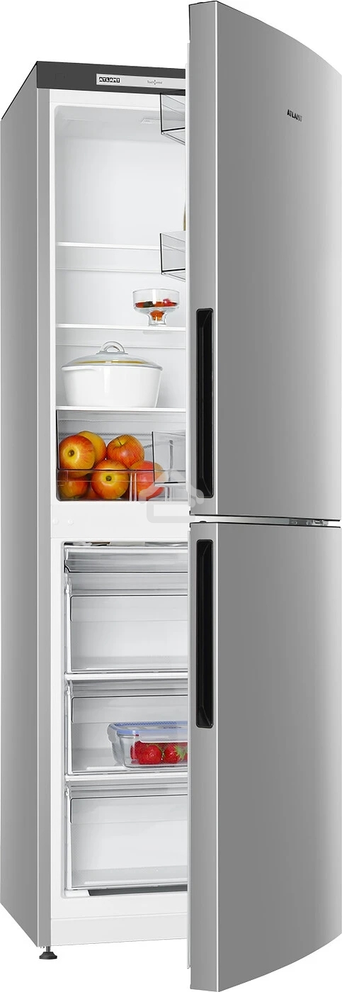 Холодильник Atlant 4612-181 серебристый двухкамерный 182/119л морозилка снизу