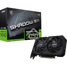 Видеокарта MSI PCI-E 5.0 RTX 5050 8G SHADOW 2X OC NVIDIA GeForce RTX 5050 8Gb 128bit GDDR6 2602/20000 HDMIx1 DPx3 HDCP Ret