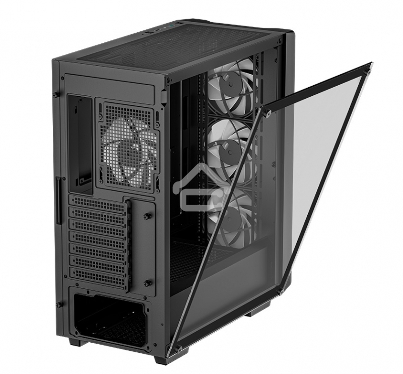 Компьютерный корпус Deepcool CC560 V2 черный без БП ATX 4x120мм 1xUSB 2.0 1xUSB 3.0 audio bott PSU