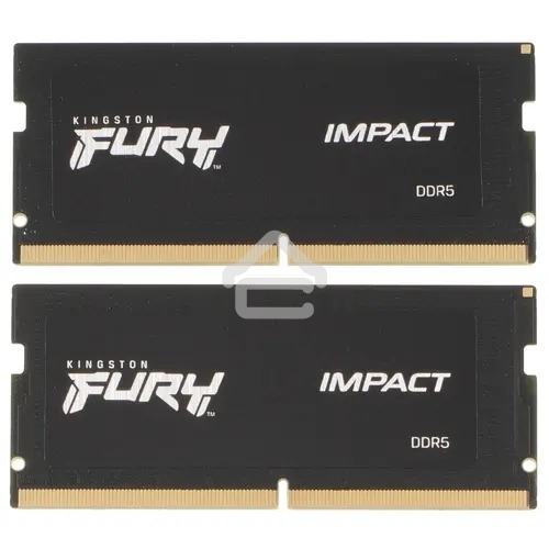 Оперативная память Kingston Fury Impact, DDR5, 32GB (2x16 GB), 4800 MHz, CL38, SO-DIMM