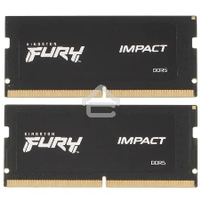 Оперативная память Kingston Fury Impact, DDR5, 32Gb (2x16 Gb), 4800 MHz, CL38, SO-DIMM