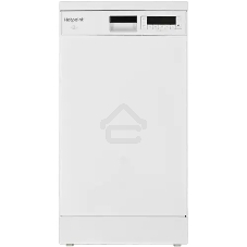 Посудомоечная машина HOTPOINT HFS 1C57, белый, 44.8 см, 10 компл., 49 дБ, класс A