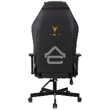 Кресло игровое Knight RAMPART черный, ромбик, эко.кожа, с подголов. крестовина металл