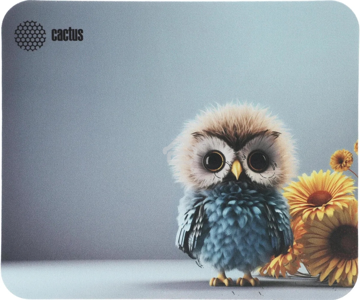 Коврик для мыши Cactus Owl gray 300x250x3мм (CS-MP-D12M)