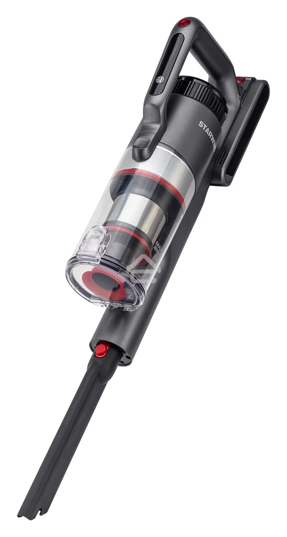 Вертикальный пылесос Starwind SCH9945 170Вт серебристый/красный