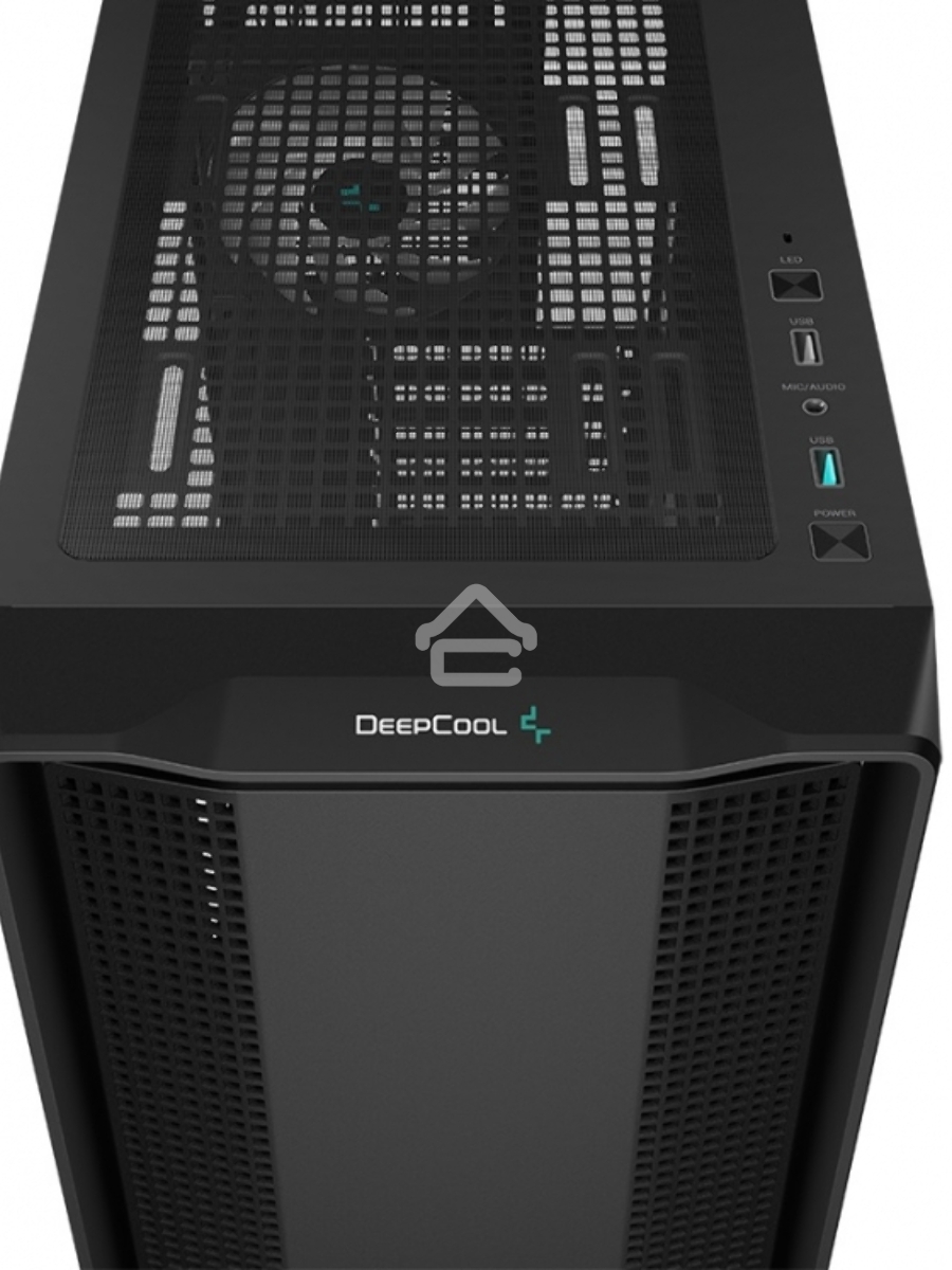 Компьютерный корпус Deepcool CC560 V2 черный без БП ATX 4x120mm 1xUSB2.0 1xUSB3.0 audio bott PSU