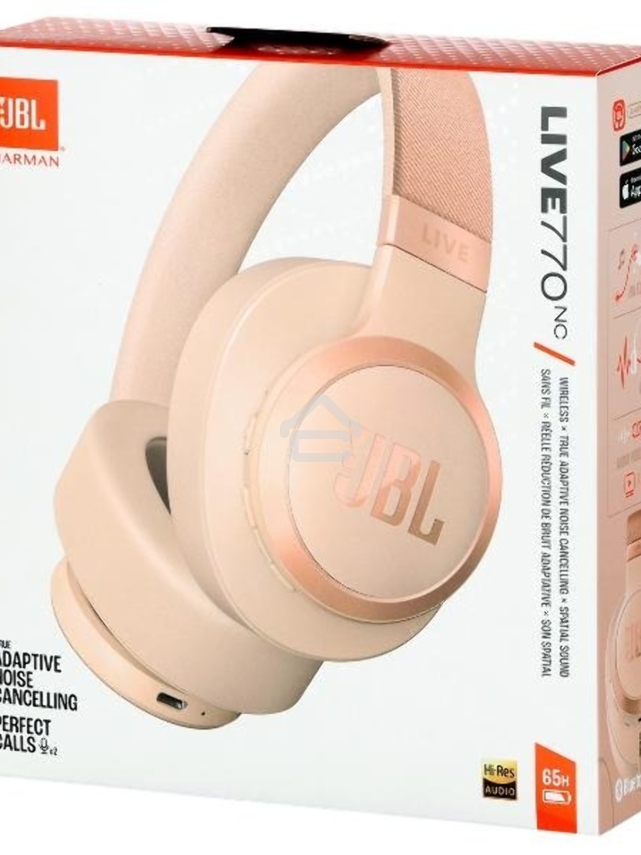 Наушники JBL LIVE 770 NC  бежевый