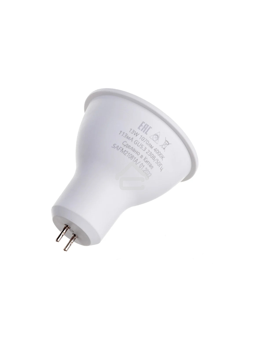 Лампа светодиодная SAFFIT SBMR1613 (55219) 13 вт 230в GU5.3 белый