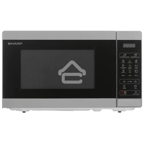 Микроволновая печь Sharp R6800RSL серебристый, 20 л, 800 Вт, переключатели - сенсор