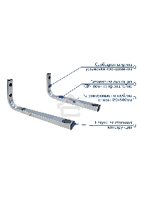Кронштейн наст. для СВЧ Kromax MICRO-7s silver