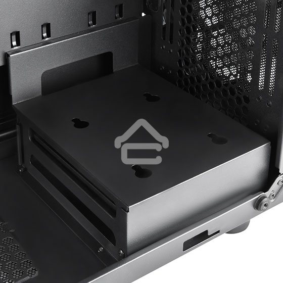 Компьютерный корпус Silverstone SST-PS15B-PRO Precision Mini Tower Micro ATX Computer Case, tempered glass, 2x 120мм ARGb, 1x ARGb Controller, black