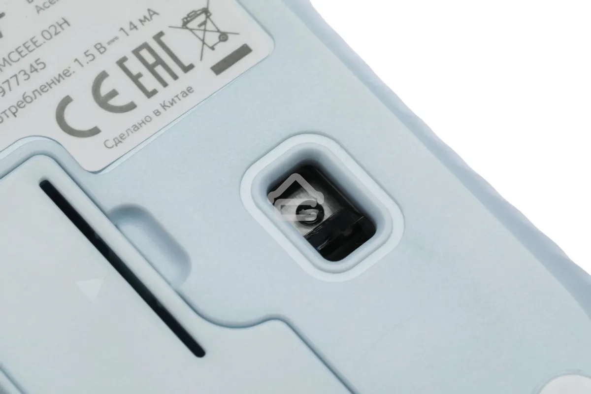 Мышь беспроводная Acer OMR205 белый/голубой, 1200 dpi, радиоканал, USB, кнопки - 3