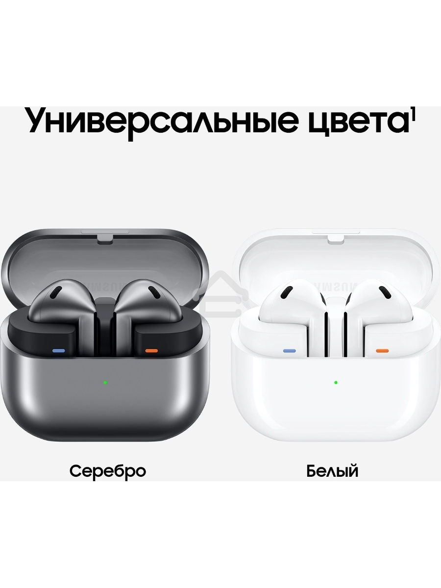 Гарнитура вкладыши Samsung Galaxy Buds 3 серебристый беспроводные bluetooth в ушной раковине