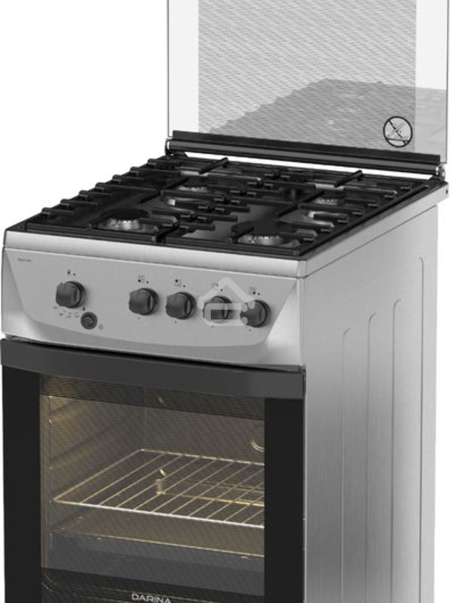 Плита газовая Darina 1D1 GM 241 014 Х нержавеющая сталь/черный, конфорок 4 шт, духовка 50 л, 50 см x 85 см x 60 см