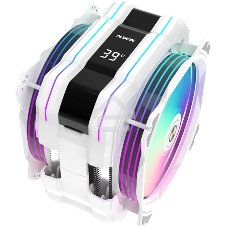 Кулер для процессора Alseye M120D-W-Plus белый, 120 мм, алюминий/медь, 1900 об/мин, 41.2 дБ, 4 pin, 250 Вт, 160 мм