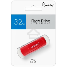 Флешка USB Smartbuy R/W Scout Red (SB032Gb2SCR), 32Gb, USB 2.0, R/W 13/8, красный