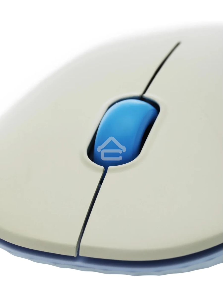 Мышь беспроводная Acer OMR205 белый/голубой, 1200 dpi, радиоканал, USB, кнопки - 3