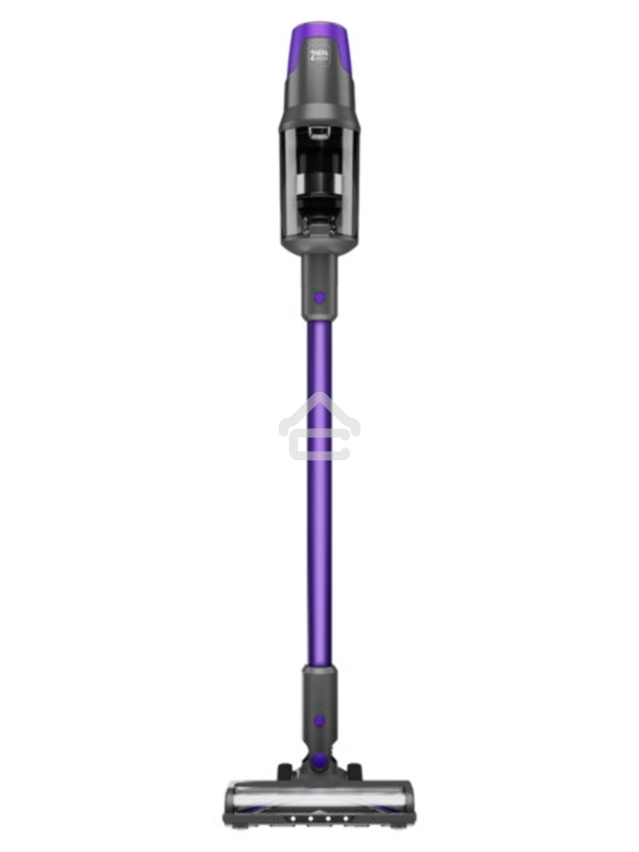 Пылесос вертикальный Centek CT-2572 фиолетовый/черный, питание от аккумулятора, 230 Вт, уборка сухая, пылесборник 1.2 л, работа от АКБ max 90 мин