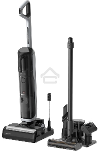 Моющий вертикальный пылесос Dreame H14 Dual, 400Вт, черный/серый