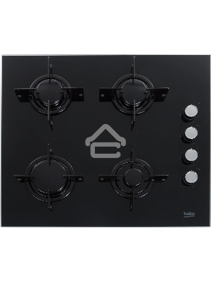 Встраиваемая газовая варочная поверхность Beko HILG 64120 S, Черный