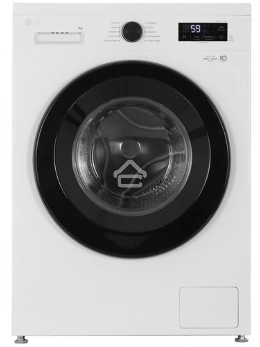 Стиральная машина LG F2Y1HS6W белая, загрузка фронтальная 7кг, 1200 об/мин., класс: A