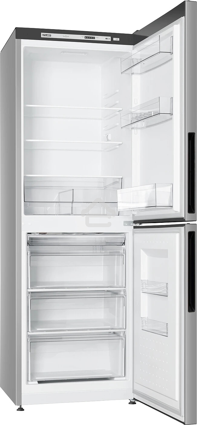 Холодильник Atlant 4612-181 серебристый двухкамерный 182/119л морозилка снизу