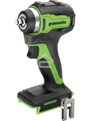 Гайковерт ударный аккумуляторный GreenWorks GD24IW200, 24v, 200 Нм, без АКБ и ЗУ (3803607)