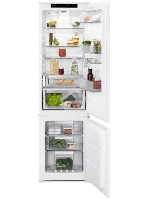 Встраиваемый холодильник Electrolux LNS9TE19S белый, двухкамерный 213/61л, морозилка снизу, No Frost