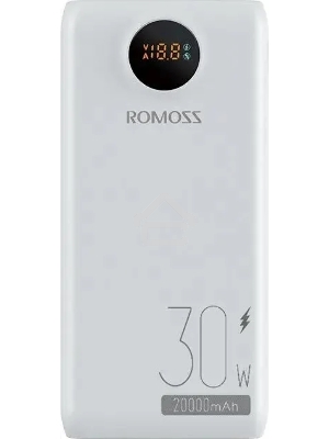 Мобильный аккумулятор Romoss SW20S Pro 20000mAh QC3.0 30W 5A 2xUSB-A/USB-C белый (1746355)