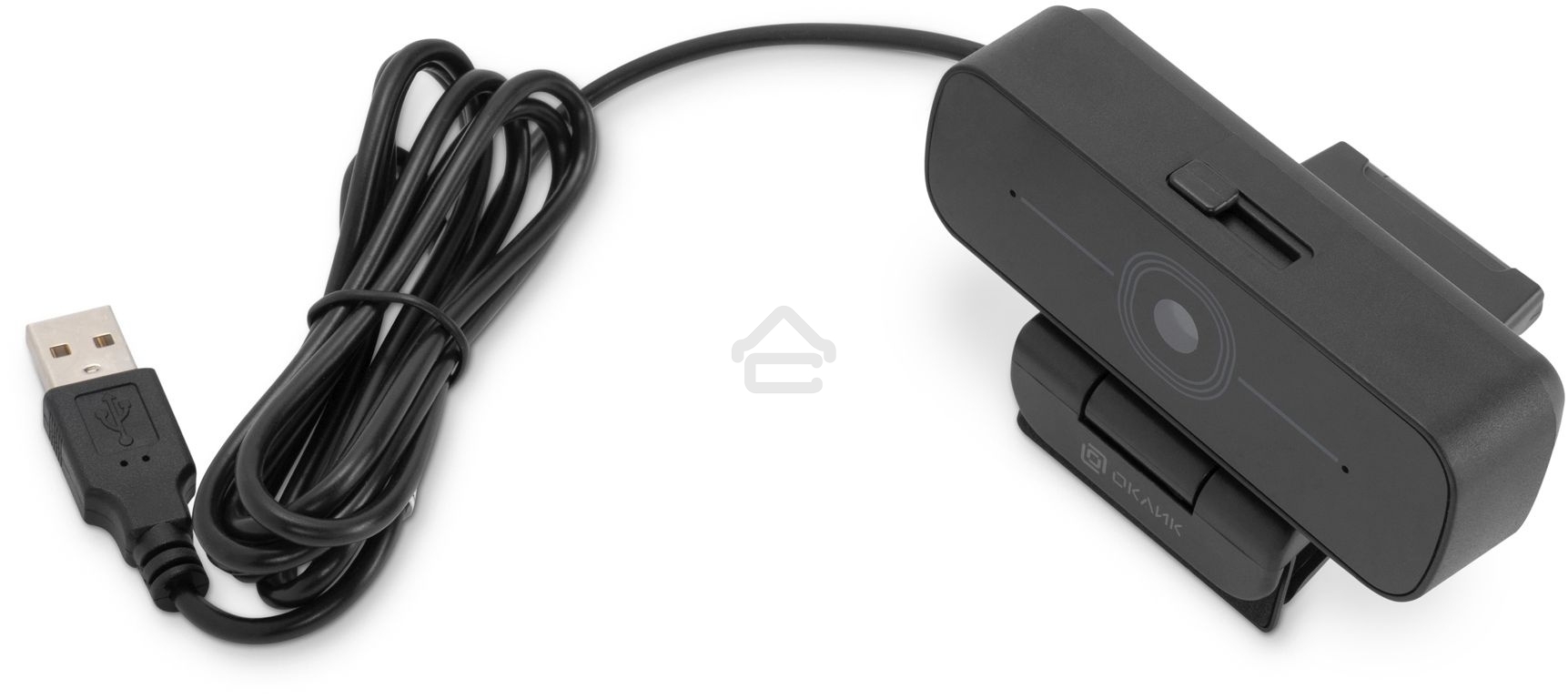 Камера Web Оклик OK-C001FH черный 2Mpix (1920x1080) USB2.0 с микрофоном