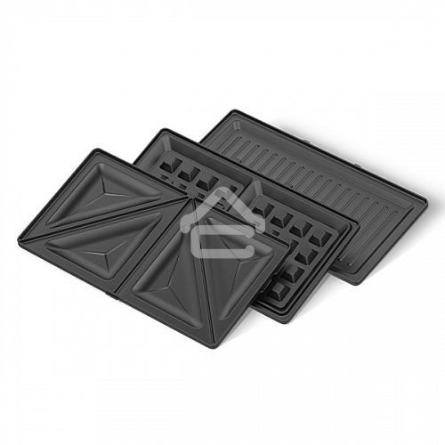 Вафельница BQ ST2000 Black 3 in 1. MultiChef, мощность: 800 Вт, многофункциональный прибор 3 в 1, 3 пары панелей в комплекте: гриль, венские вафли, сэндвич, антипригарное покрытие панелей Non-Stick PRO, равномерный нагрев, вертикальное хранение, отсек для