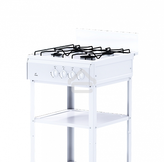 Плита газовая Flama AVG 1402 W белый,щиток, конфорок 4 шт, духовка 50 л, 50 см x 85 см x 58 см