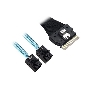 Кабель ACD-60003-ZC Slimline SASx8 (SFF8654) -to- 2 SAS HD x4 (SFF8643 SAS Connections), 1M, (аналог Broadcom 05-60003-00) {120}