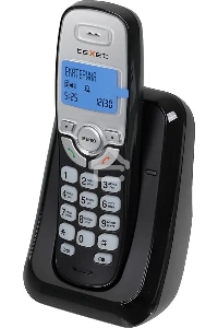Радиотелефон teXet TX-D6905A черный (громкая связь,телефонная книга на 50 имен и номеров, определитель номера, будильник)