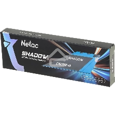 Оперативная память NETAC Shadow, DDR4, 16GB (1x16GB), 3200MHz, CL16, DIMM, с радиаторами, синий